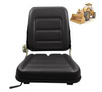 Sedile Universale per Carrello Elevatore Sedile per Trattore con Schienale Regolabile Sedili per Tosaerba Facili da Installare per Trattori Escavatori Minipale Terne Bulldozer(Black)