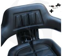 Sedile universale per trattore gommato molleggiato + cintura con arrotolatore