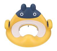 Sedile Vasino, Copertura Antispruzzo, Cuscino Leggero in PU, Impedisce lo Scivolamento, Sedile WC per Addestramento Al Vasino con Maniglia per Ragazzo da Viaggio (limone giallo)