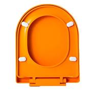 Sedile WC a Chiusura lenta, sedili WC Colorati in PP a Forma di D/U con Coperchio e Sedile a Chiusura lenta e silenziosa, Facili da installare e da Pulire, Non Si allentano mai, mo