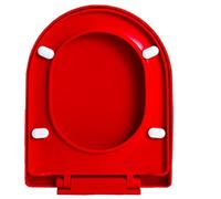 Sedile WC a Chiusura lenta, sedili WC Colorati in PP a Forma di D/U con Coperchio e Sedile a Chiusura lenta e silenziosa, Facili da installare e da Pulire, Non Si allentano mai, mo