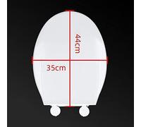 Sedile WC allungato con coperchio integrato Vasino Training Slow Close Facile da installare Materiale PP Design ergonomico Smontaggio rapido Rimuovere viti di installazione