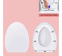 Sedile WC antibatterico SoftClose con cerniere regolabili Easy Top Fix installazione ideale per bagni di famiglia resina ureaformaldeide