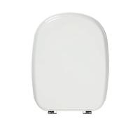 Sedile Wc Con Cerniere Regolabili Da 110 mm a 205 mm, Copriwater Colore Bianco, Tavoletta Wc Compatibile Con Wc Tesi H 415 mm L 344 mm