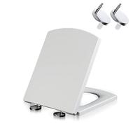 sedile WC, Con cerniere regolabili Top Fix 360 Design moderno e di lusso,03b
