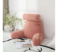 sedile WC, Con collo staccabile, cuscino di supporto for la schiena con for il braccio, for Cuscino lombare ergonomico(Falling Yarn Powder,75x40x40cm)