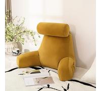 sedile WC, Con collo staccabile, cuscino di supporto for la schiena con for il braccio, for Cuscino lombare ergonomico(Grass Sunflower Yellow,75x40x40cm)