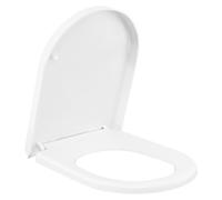 Sedile Wc Coperchio del WC a forma di D, meccanismo chiusura ammortizzata, cerniera antibatterica, accessori for il bagno, fissaggio rapido, installazione rapida