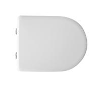 Sedile wc coprivaso per Pozzi Ginori serie Ydra bianco in farina di legno
