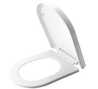 Sedile Wc Copriwater bidet, chiusura silenziosa, resistente, lenta, sedile for WC, sgancio rapido, facile da pulire, imbottitura rimovibile, forma O/U(Light Grey)