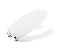SEDILI SEDILE WC DISABILI LEGNO MDF BIANCO CERNIERE REGOLABILI TIPO A COPRI WATE