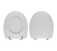 Sedile wc Copriwater Poliestere Colato Bianco GLOBO Serie LEI Polisedil