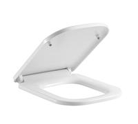 sedile WC, Copriwater quadrato muto e coperchio WC rettangolare di forma rettangolare a sgancio rapido e facile da fissare con cerniere regolabili