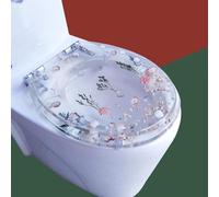 Sedile WC,Copriwater Universali O/U/V Forma,Copri Water Tavolette Coperchio Water,Muto Tavoletta WC Bagno in Resina Antibatterico Décoration Toilettes,Chiusura Rallentata ASSE WC M,42cm*36cm