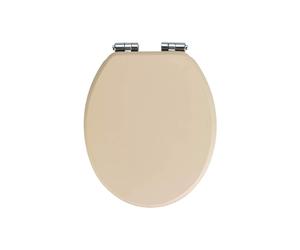 Sedile Wc Cuero Beige In Look Pelle In Mdf