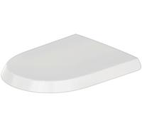 Sedile WC Duravit Qatego, termoindurente, abbassamento automatico, bianco luc...