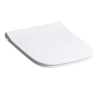 Geberit Smyle Siège de WC Slim avec couvercle, sandwich, antibactérien, blanc, 500.239.01.1, 500.239.01.1