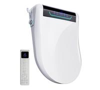 Sedile WC intelligente con funzione bidet, sedile WC giapponese riscaldabile con coperchio automatico, bidet elettronico con acqua calda e asciugatrice, accessorio per WC con telecomando