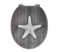 Sedile Wc Meccanismo di Chiusura Anima IN Legno Toilette Coperchio Occhiali Klo