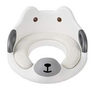 Sedile WC per bambini, con anello per imparare a usare il vasino, per bambini o bambine, antiscivolo, con manici