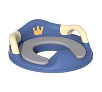 Sedile WC per bambini, con maniglia, vasino imbottito, adattatore per allenamento, sedile comodo, per il bagno, per viaggi, campeggio, servizi igienici, igiene precoce