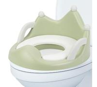 Sedile WC per bambini, sedile WC per bambini, sedile per vasino antiscivolo con comode maniglie, sedile impermeabile per allenamento vasino, trasportabile con schienale, per casa e viaggi