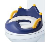 Sedile WC per bambini, vasino per WC - comodo e antiscivolo, con manici, impermeabile con schienale, sedile da allenamento portatile per ragazze