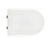 SEDILE WC PER FALERI VASO H2O FILO MURO FORMA 7 Bianco Cerniere C espansion