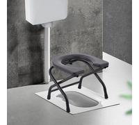 Sedile WC pieghevole Anziani Squat Sedile WC Sedia da doccia Comoda sedia da