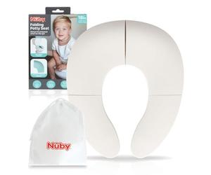 Sedile WC pieghevole e portatile Nuby - Apprendimento del vasino facile | Antiscivolo | Borsa per il trasporto inclusa | Adatto dai 18 mesi