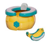 Sedile WC pieghevole, leggero e portatile, a forma di zucca, per bambini, pieghevole, per bambini dai 2 ai 6 anni, antiscivolo, da campeggio e da viaggio