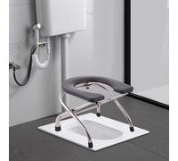Sedile WC pieghevole per anziani antiscivolo Comodo sgabello da toilette per