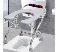 Sedile WC pieghevole Sgabello da toilette Sedia da doccia per assistenza