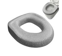 Sedile WC rialzato, comodo cuscino ad alta resilienza | Sedile WC imbottito per anziani, donne incinte, proprietari di casa, bagno, appartamento, grigio
