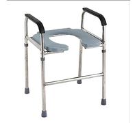 Sedile WC Rialzato per Anziani Ad Hadicapped, Il Sedile WC Portatile con Un Robusto Stad, Altezza Regolabile, Telaio di Assistenza alla Sicurezza della Vasca da Toilette
