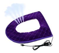 Sedile WC riscaldato, alimentato tramite USB, caricatore con cintura, tappetino per WC con timer, copertura lavabile alimentata tramite USB, 5 livelli di calore regolabili e 5 impostazioni