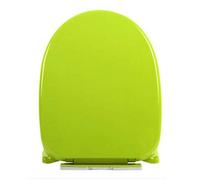 sedile WC, Robusti sedili WC for, a forma rotonda/a di D/V, raccordi fissi con cerniera durevole(Grün,U4143*34CM)