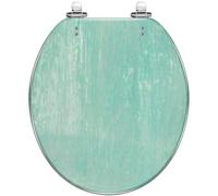Sedile WC Rotondo Sunrise Tropical Island Palm Trees Sandy Beach Resina Coperchio WC Chiusura silenziosa Cerniere a sgancio rapido Coprisedile Decorativo Facile da Pulire e installare (Colore 6)