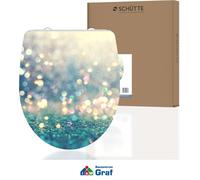 SCHÜTTE Sedile WC MAGIC LIGHT con abbassamento automatico, coperchio WC con motivo e chiusura rapida per la pulizia, coperchio in duroplast (carico massimo degli occhiali da sole 150 kg)