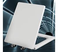 sedile WC, Sedili WC universali durevoli a sgancio rapido Copri coperchio a chiusura lenta, con cerniere regolabili,~(40~45cm*34.5cm)