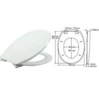 Sedile WC Universale 2850 Buxton Coprivaso Copriwater Bemis