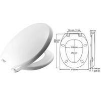 Sedile WC Universale Atlantico Coprivaso Copriwater Bemis