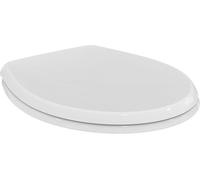 Sedile WC Universale Bianco in Urea Con Cerniere Cromate Compatibile Ideal Stand