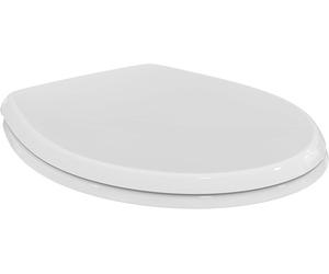 Sedile WC Universale Bianco in Urea Con Cerniere Cromate Compatibile Ideal Stand