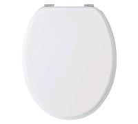 Sedile Wc Universale Cm 38 X 44 In Materiale Termoindurente. Colore Bianco.