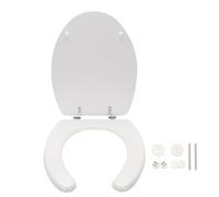 Sedile WC Universale per Disabili in Legno Con Coperchio, Copriwater Da Bagno 44