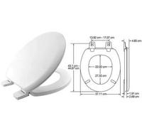 Sedile WC Universale Poliver Proseat Coprivaso Copriwater Bemis