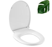 Sedile WC Uten, Tavoletta Wc Antibatterico, con Sgancio Rapido, Facile da Pulire e Montare, a Forma di O, Senza Dispositivo Tampone, Sedile WC