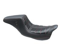 Sedili One-Piece Mustang Squareback - Nero/Red Stitching American Beauty 75239AB