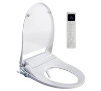 Sedili WC intelligenti con Coperchio Automatico, Sedile WC Giapponese con Acqua Calda e Asciugatrice, Tavoletta WC Riscaldata con Luce Notturna, Telecomando, Smart Toilet con Chiusura Morbida